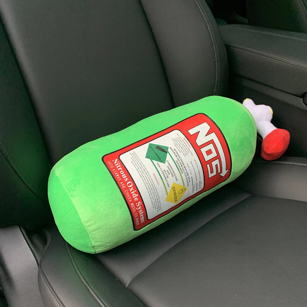 NOS Nitrogen Bottle Head Pillow Swing Pillow Creative Waist Support Improved Neck Pillow Trend Personality Cushion
