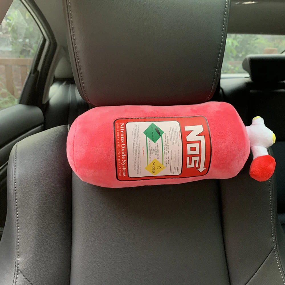 NOS Nitrogen Bottle Head Pillow Swing Pillow Creative Waist Support Improved Neck Pillow Trend Personality Cushion