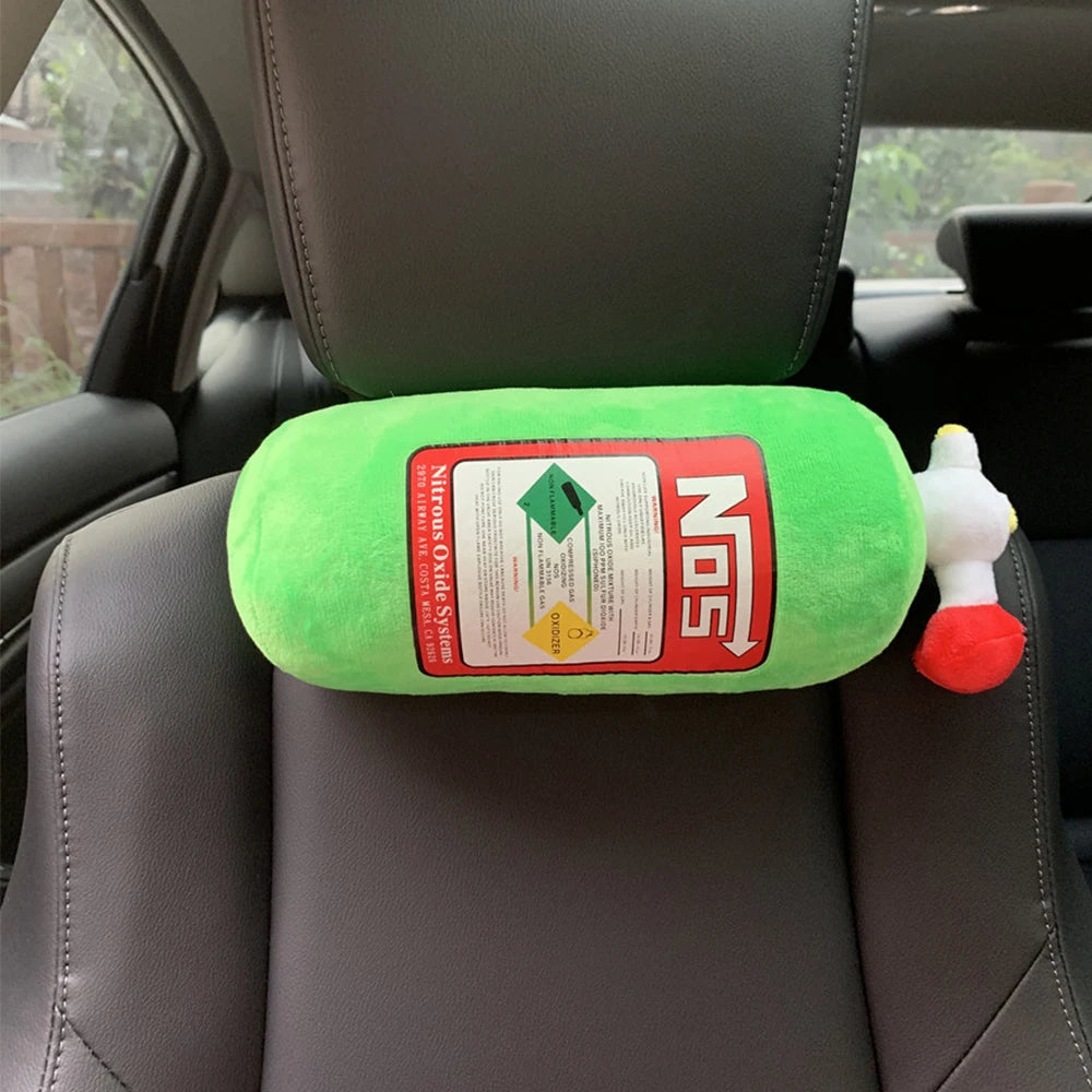 NOS Nitrogen Bottle Head Pillow Swing Pillow Creative Waist Support Improved Neck Pillow Trend Personality Cushion