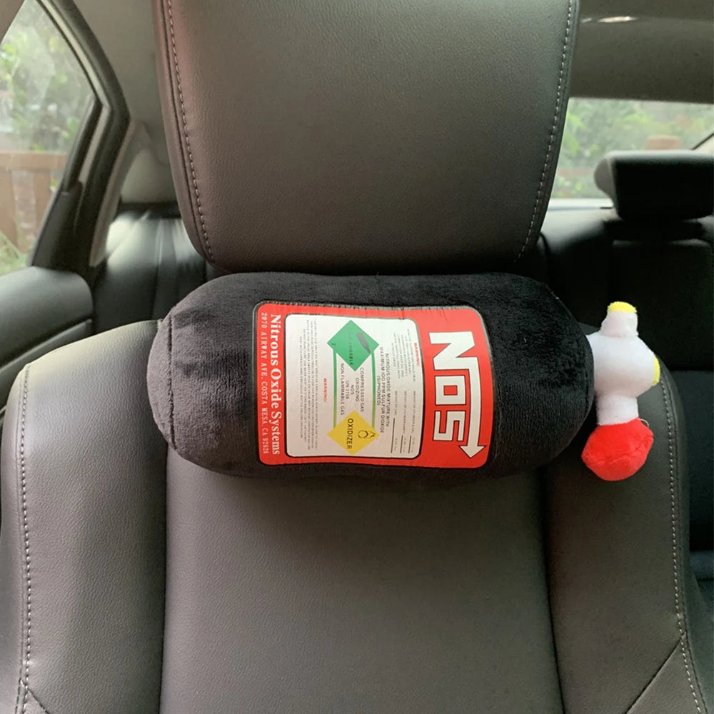 NOS Nitrogen Bottle Head Pillow Swing Pillow Creative Waist Support Improved Neck Pillow Trend Personality Cushion