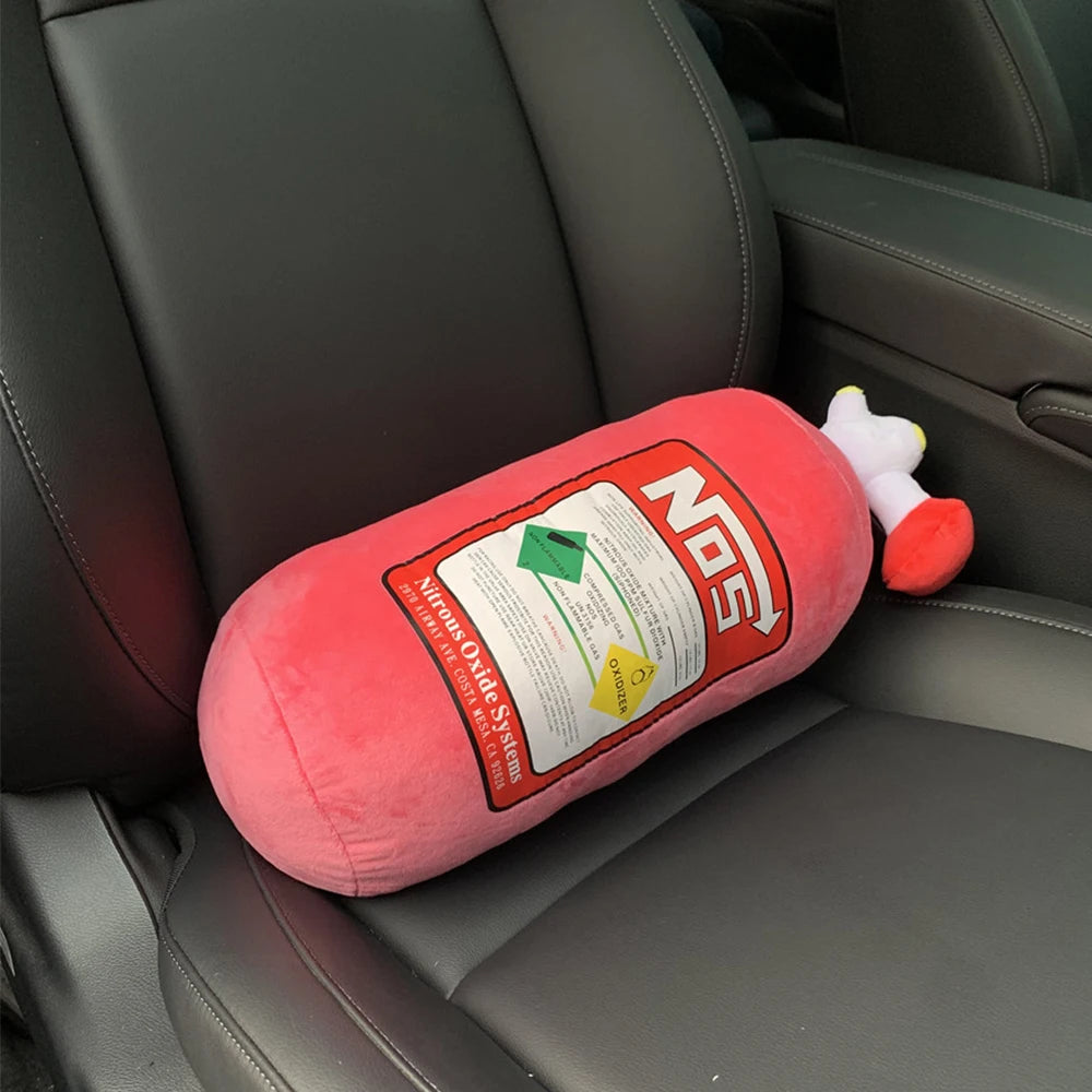 NOS Nitrogen Bottle Head Pillow Swing Pillow Creative Waist Support Improved Neck Pillow Trend Personality Cushion