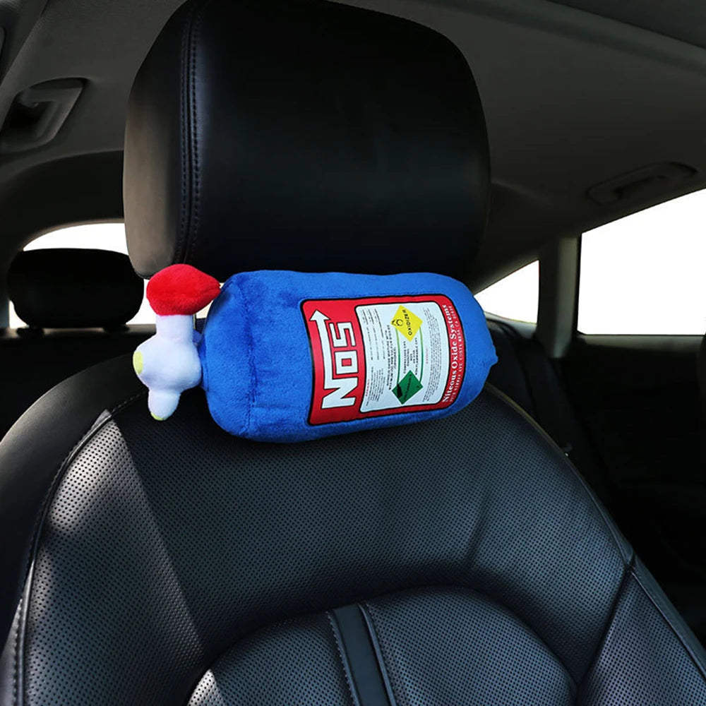 NOS Nitrogen Bottle Head Pillow Swing Pillow Creative Waist Support Improved Neck Pillow Trend Personality Cushion